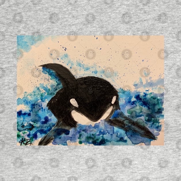 Oscar the Orca By Kortney by Kbpaintingprints